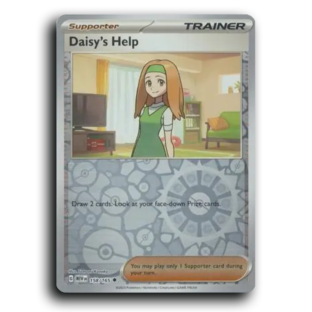 Daisy's Help 158/165 151 Uncommon Pokemon Card TCG Near Mint NM Reverse Holo