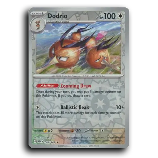 Dodrio 085/165 151 Rare Pokemon Card TCG Near Mint NM Reverse Holo