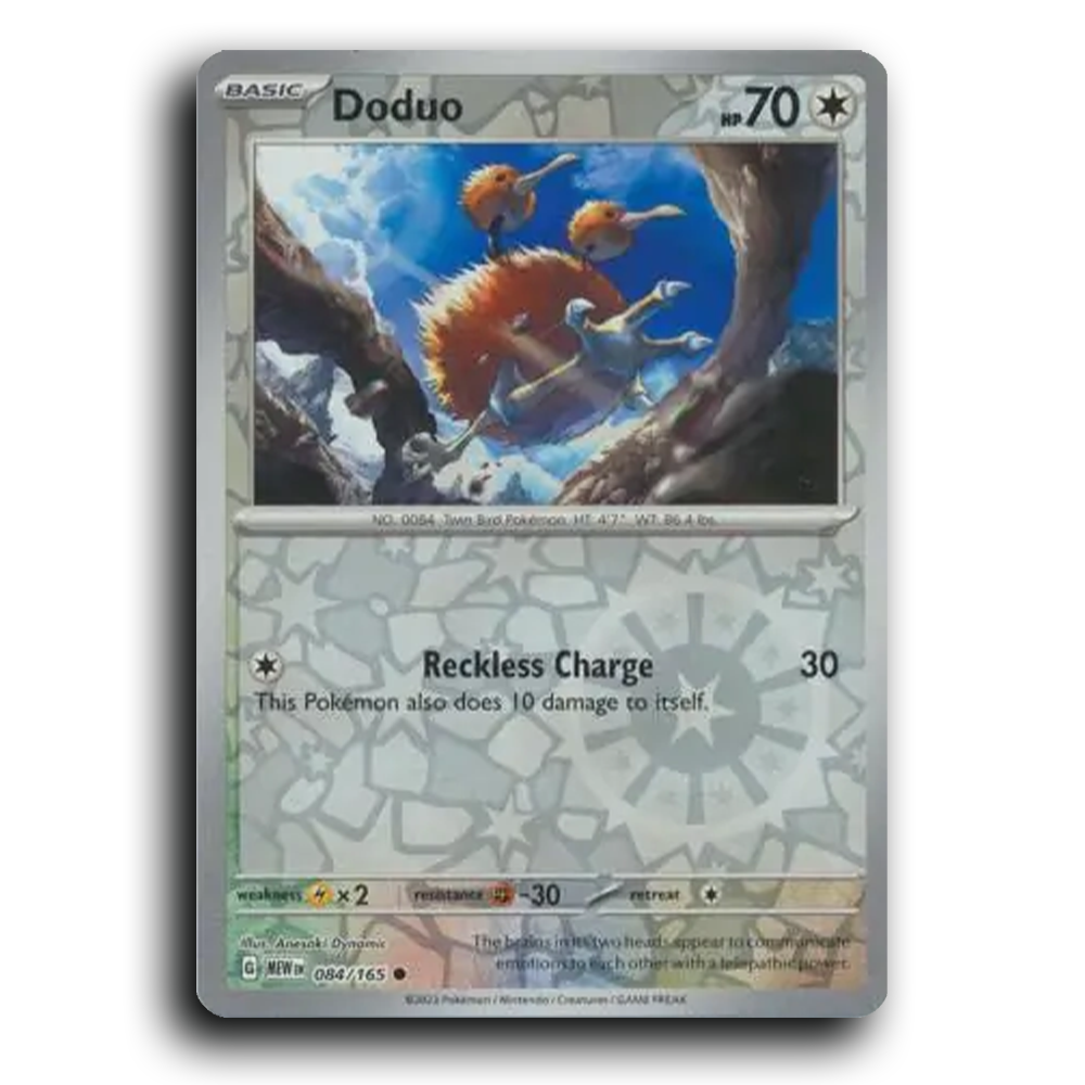 Doduo 084/165 151 Common Pokemon Card TCG Near Mint NM Reverse Holo