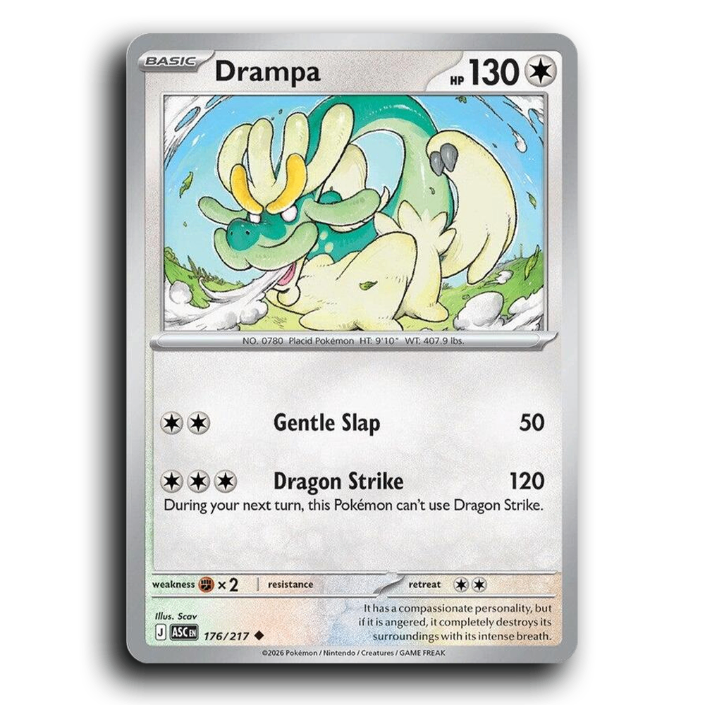Drampa 176/217 Ascended Heroes Uncommon Pokemon Card TCG Near Mint NM