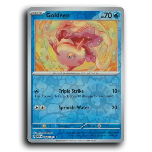 Goldeen 118/165 151 Common Pokemon Card TCG Near Mint NM Reverse Holo