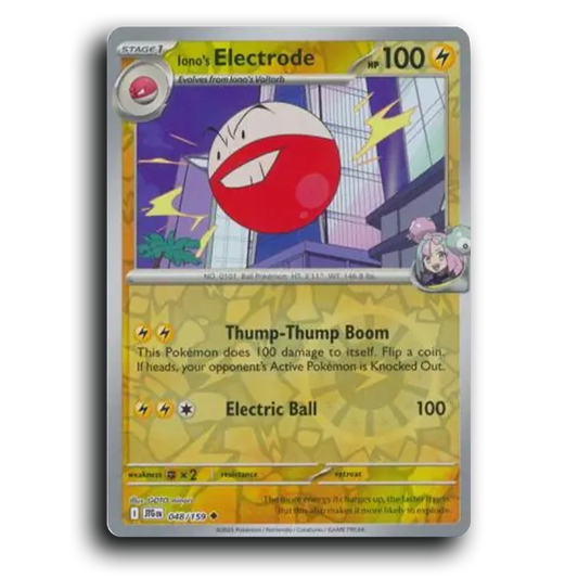 Iono's Electrode - 048/159 Journey Together Uncommon Pokemon Card TCG Reverse Holo