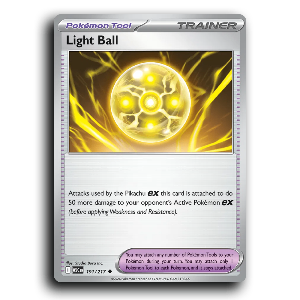 Light Ball 191/217 Ascended Heroes Uncommon Pokemon Card TCG Near Mint NM