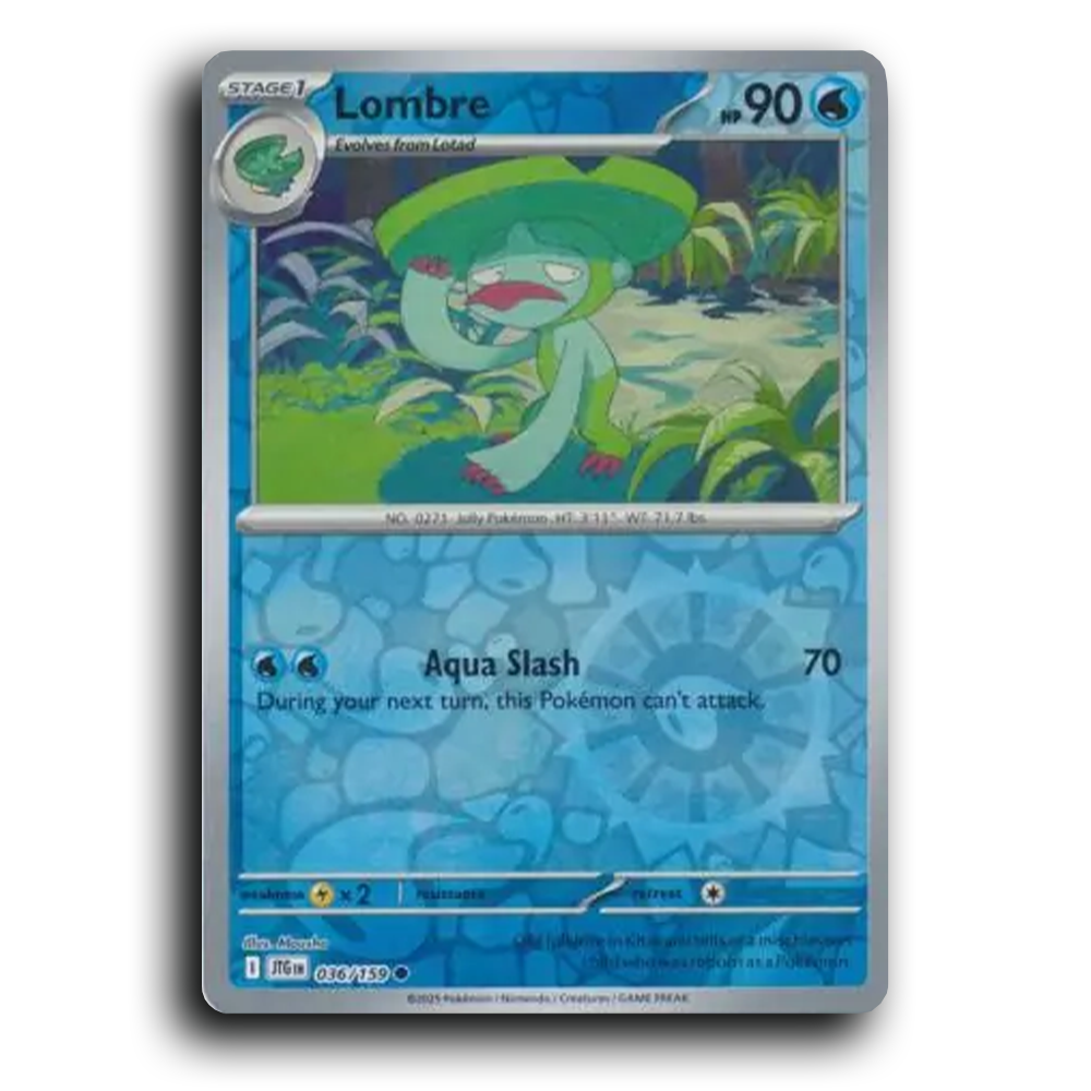 Lombre 036/159 Journey Together Common Pokemon Card TCG Reverse Holo
