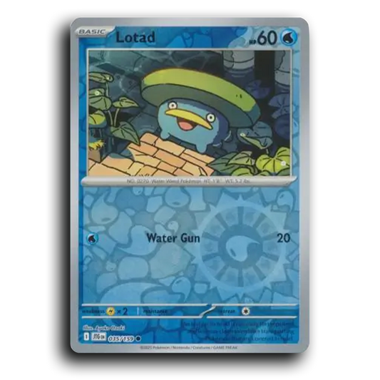 Lotad 035/159 Journey Together Common Pokemon Card TCG Reverse Holo