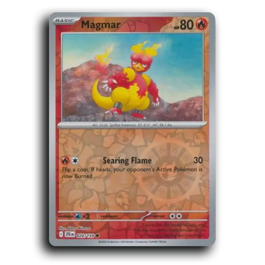 Magnar Journey Together 020/159 Common Near Mint Pokemon Card Reverse Holo