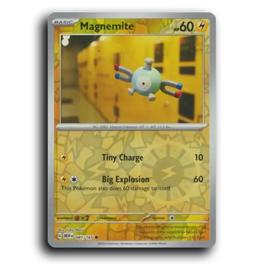 Magnemite 081/165 151 Common Pokemon Card TCG Near Mint NM Reverse Holo