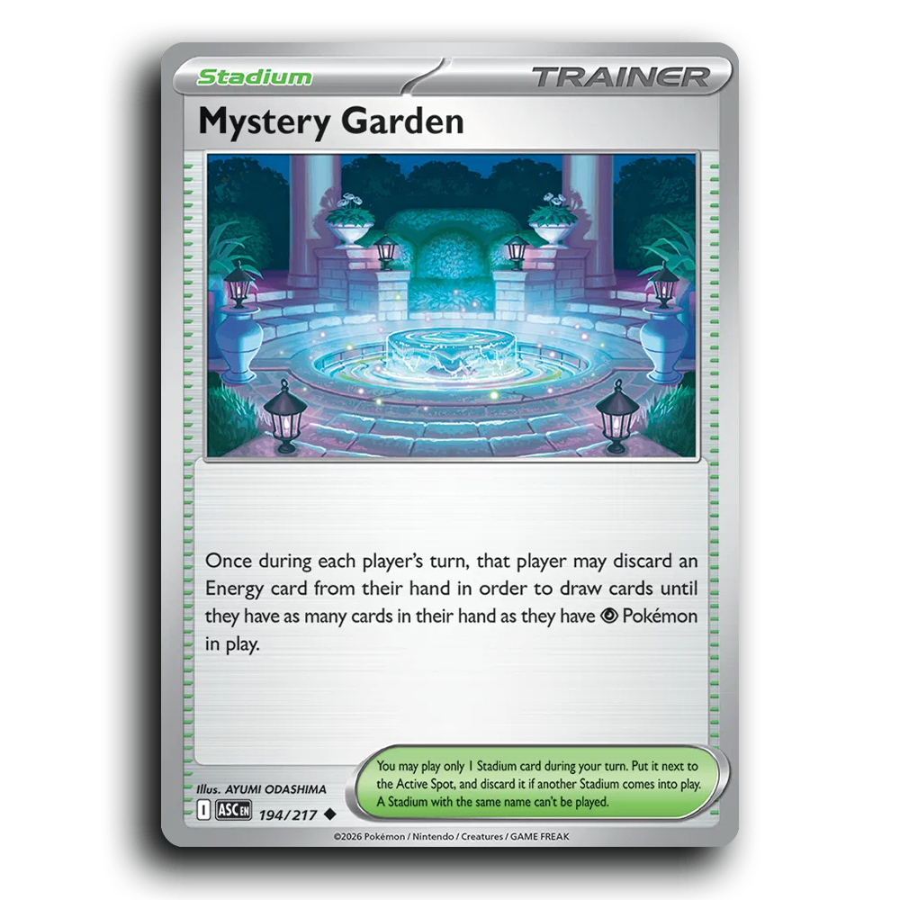 Mystery Garden 194/217 Ascended Heroes Uncommon Pokemon Card TCG Near Mint NM