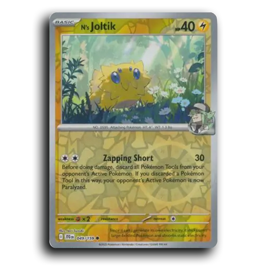 N's Joltik 049/159 Journey Together Common Pokemon Card TCG Reverse Holo