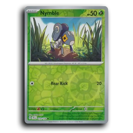Nymble Journey Together 019/159 Common Near Mint Pokemon Card Reverse Holo