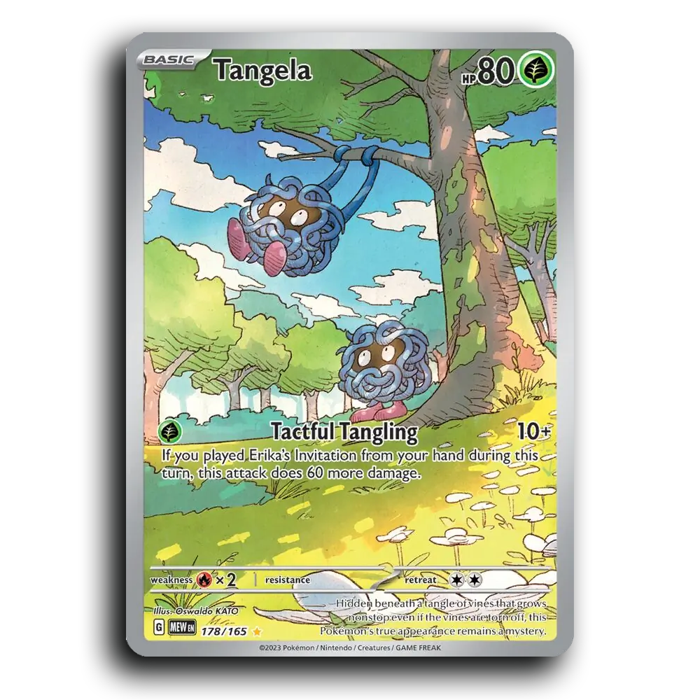 Tangela 178/165 151 Illustration Rare Pokemon Card TCG Near Mint NM Holofoil