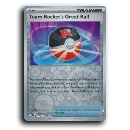 Team Rocket's Great Ball Destined Rivals 175/182 Uncommon Pokemon card TCG Reverse Holo