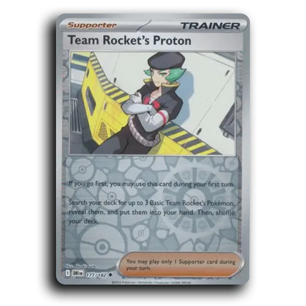 Team Rocket's Proton Destined Rivals 177/182 Uncommon Pokemon card TCG Reverse Holo