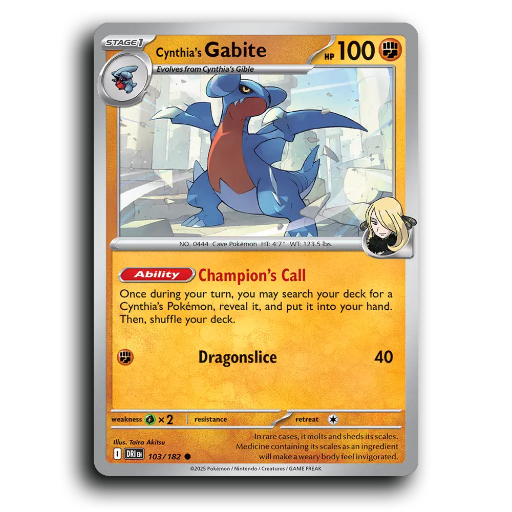 Cynthia's Gabite
