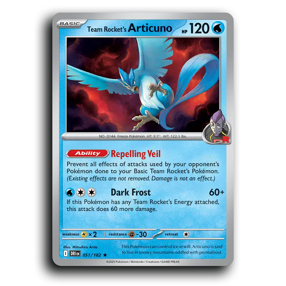 Team Rocket's Articuno - 051/182 (Non-Holo)
