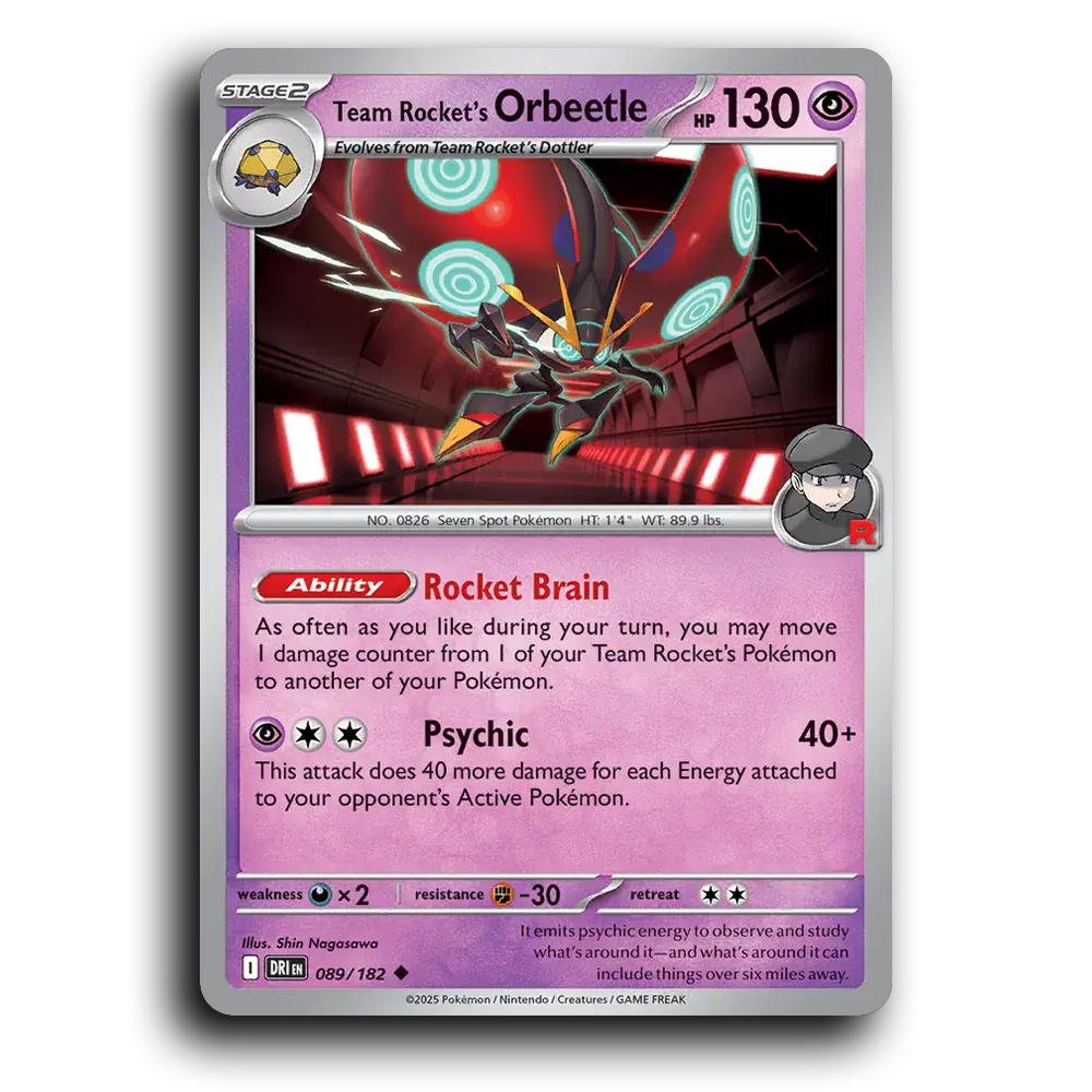 Team Rocket's Orbeetle - 089/182