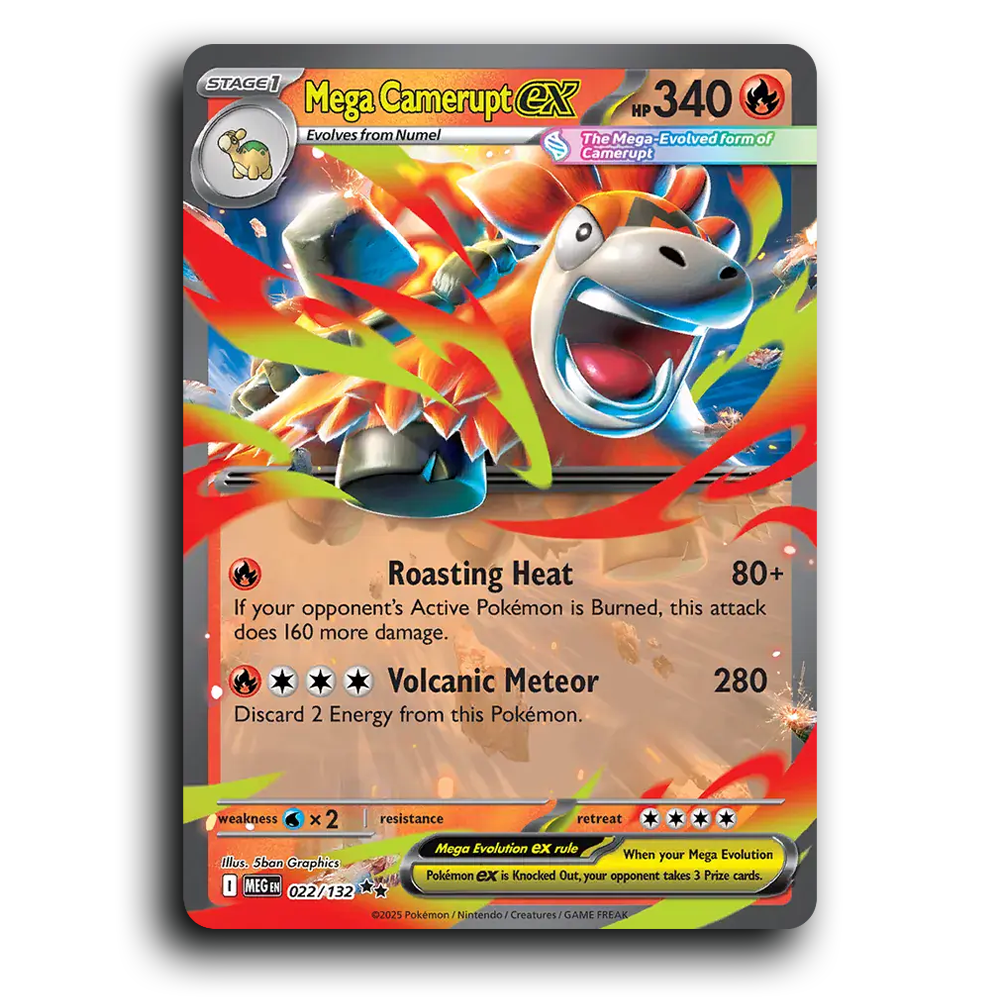 Mega - Camerupt ex 022/132 [Mega Evolution]