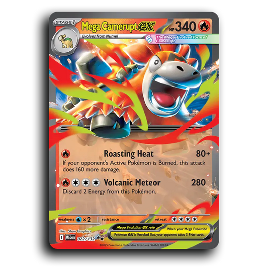 Mega - Camerupt ex 022/132 [Mega Evolution]