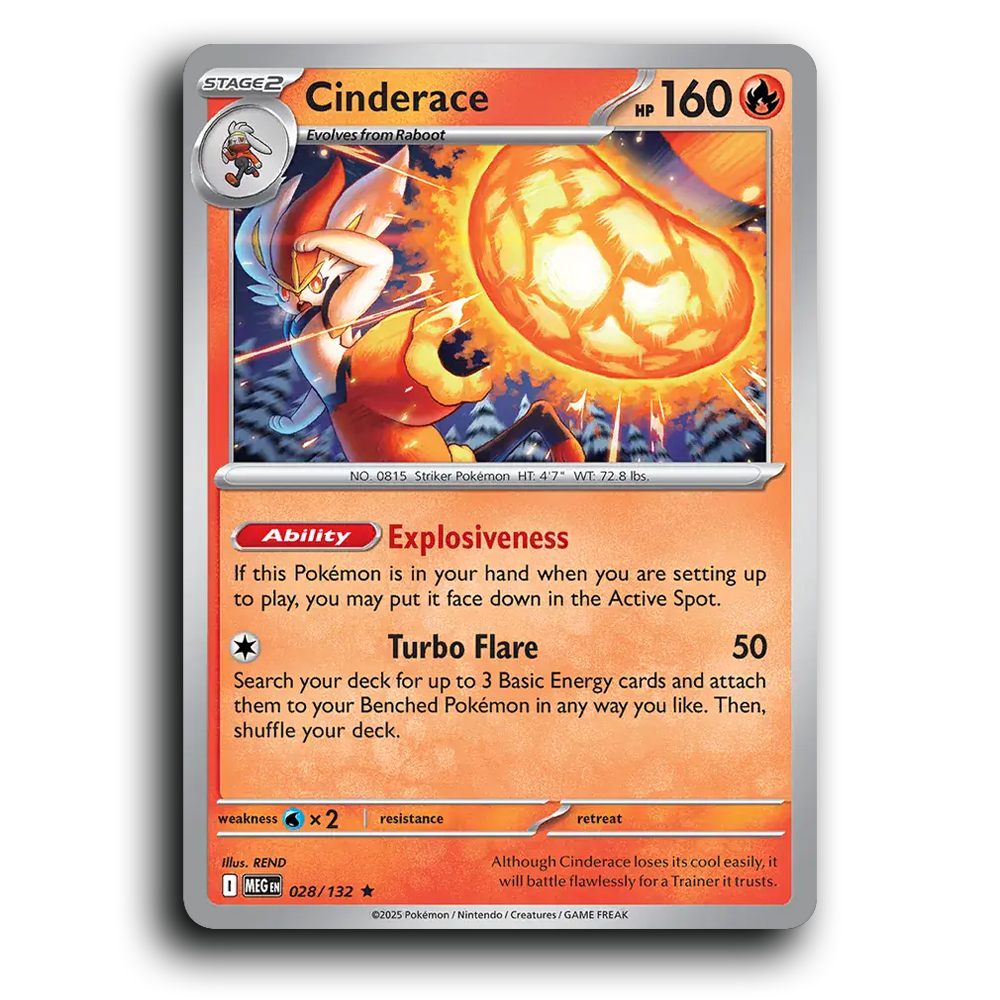 Cinderace - 028/132 [Mega Evolution]