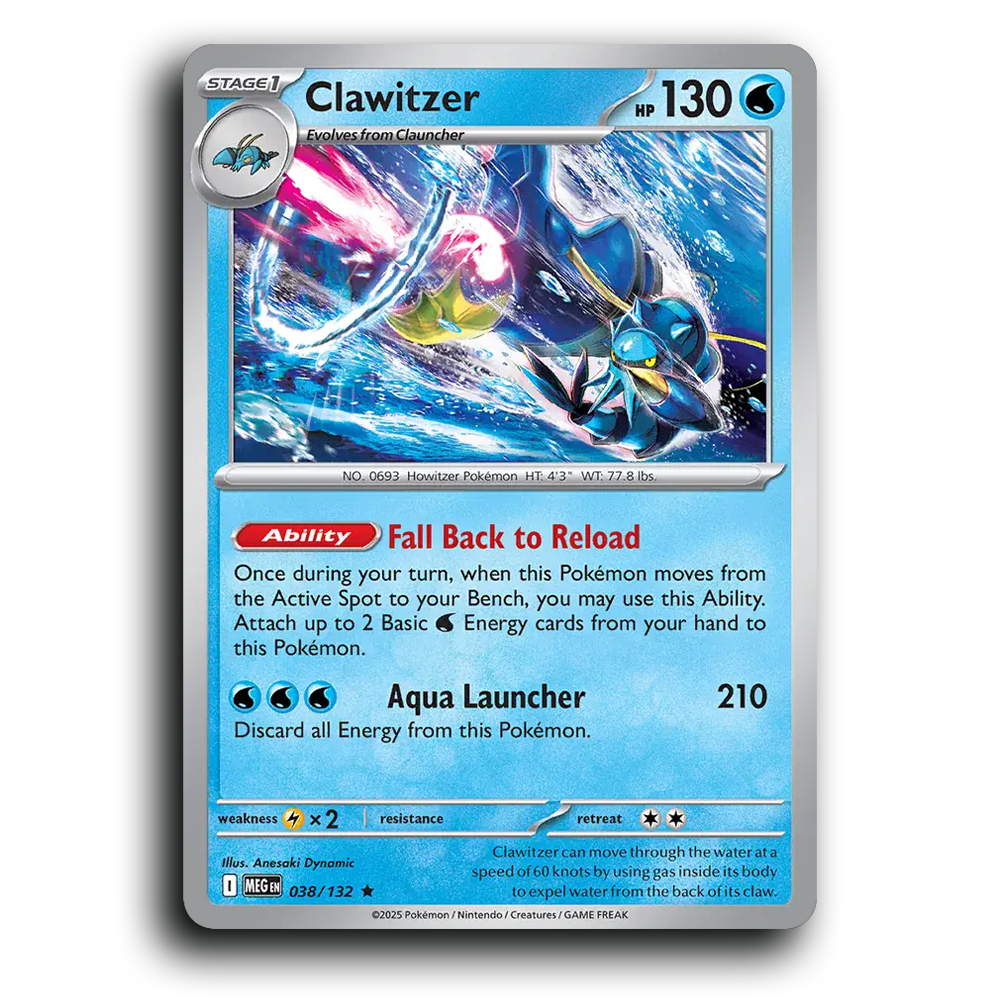 Clawitzer - 038/132 [Mega Evolution]