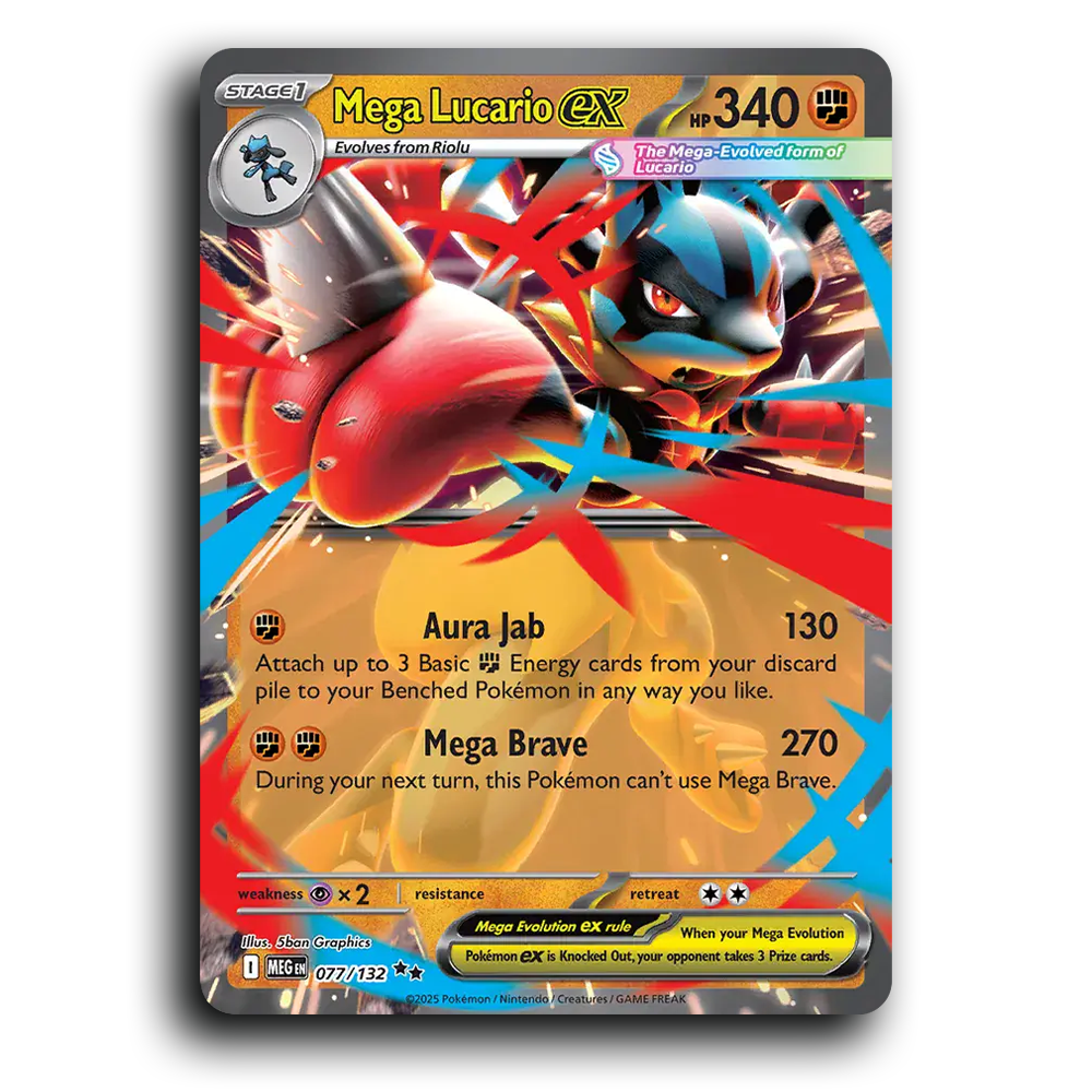 Mega Lucario ex - 077/132 [Mega Evolution]