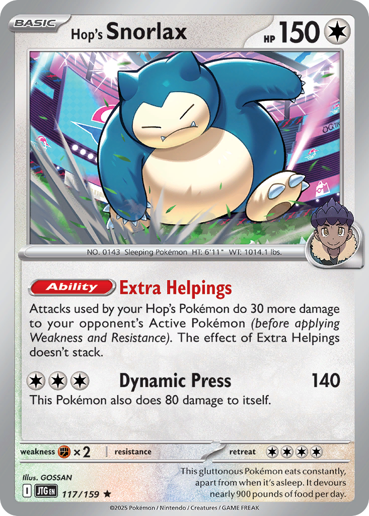 Hop's Snorlax - 117/159 [Journey Together]
