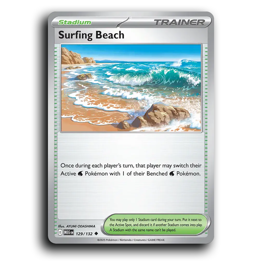 Surfing Beach - 129/132 [Mega Evolution]
