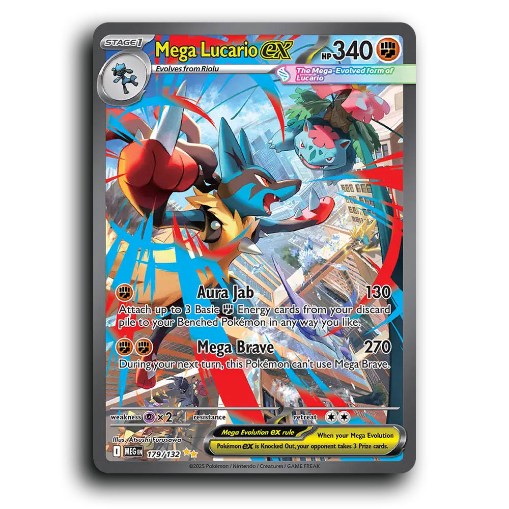 Mega Lucario ex - 179/132 [Mega Evolution]