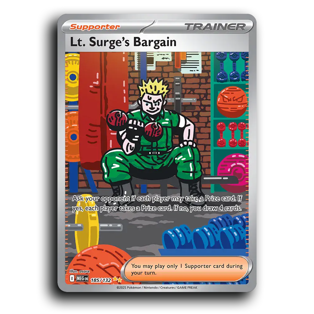 Lt. Surge's Bargain - 185/132 [Mega Evolution]