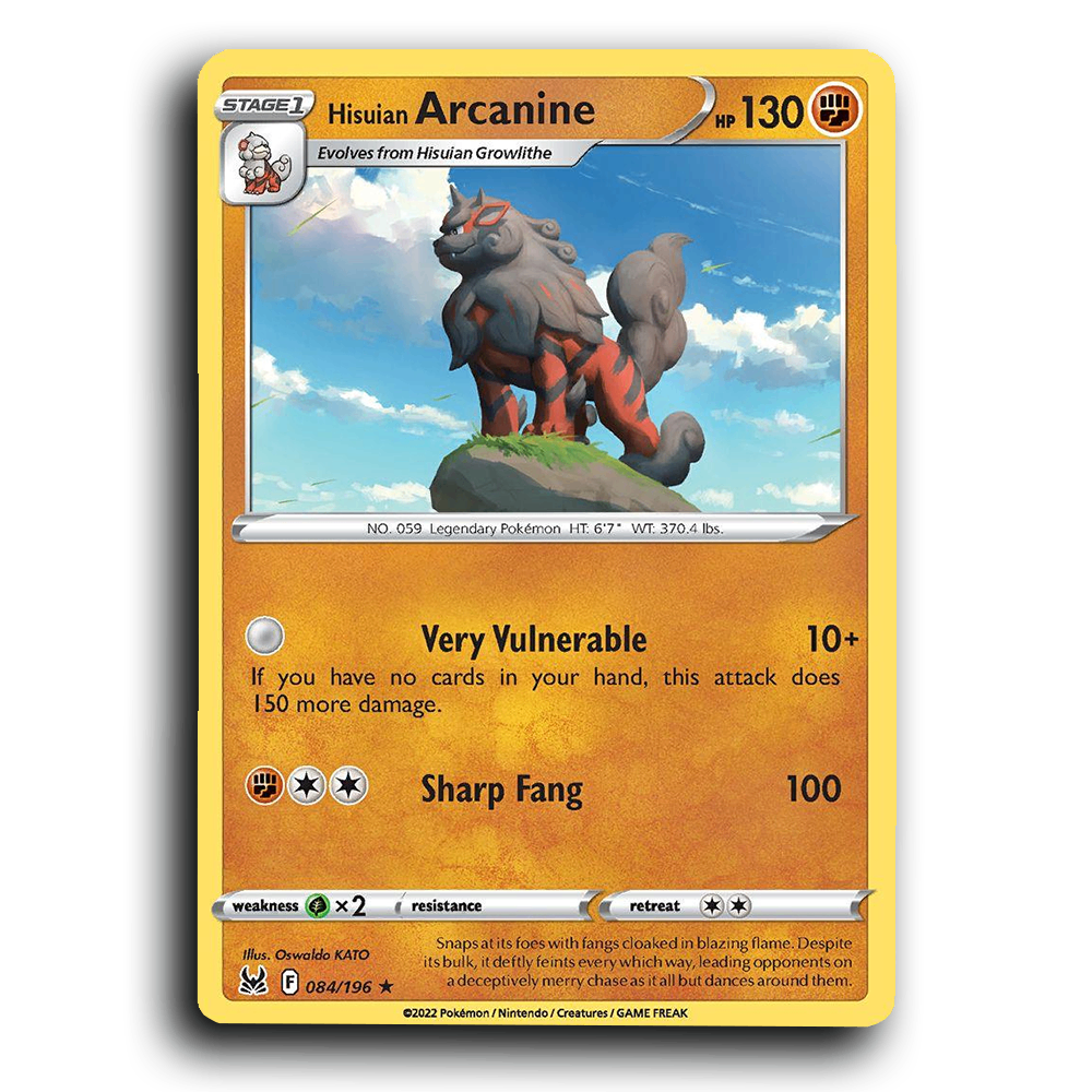 Hisuian Arcanine (084/196) [Lost Origin]