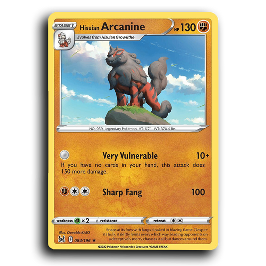 Hisuian Arcanine (084/196) [Lost Origin]