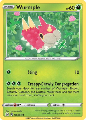 Wurmple 006/196 [SWSH11: Lost Origin]