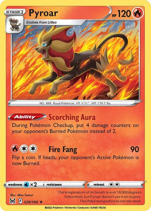 Pyroar 029/196 [SWSH11: Lost Origin]