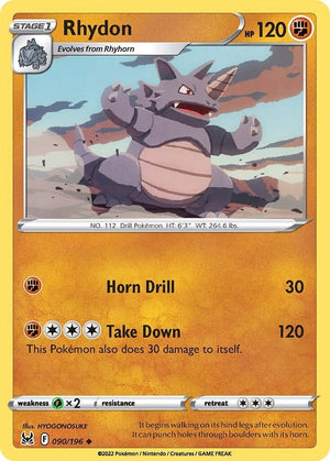 Rhydon 090/196 [SWSH11: Lost Origin]