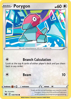 Porygon 140/196 [SWSH11: Lost Origin]