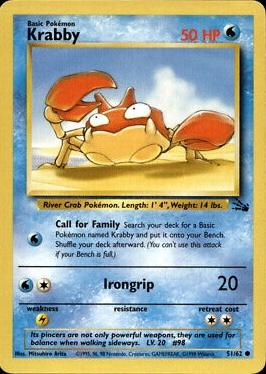 Krabby 51/62 [Fossil]