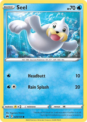 Seel 029/159 [SWSH: Crown Zenith]