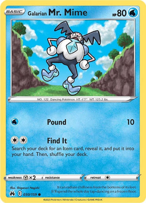 Galarian Mr. Mime 030/159 [SWSH: Crown Zenith]