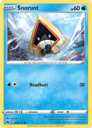 Snorunt 034/159 [SWSH: Crown Zenith]