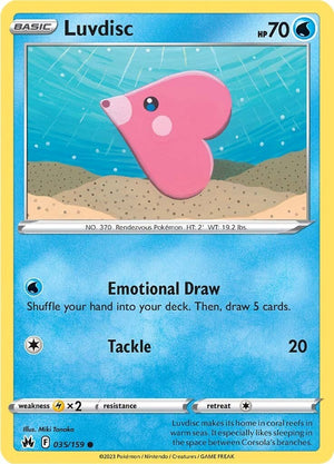 Luvdisc 035/159 [SWSH: Crown Zenith]