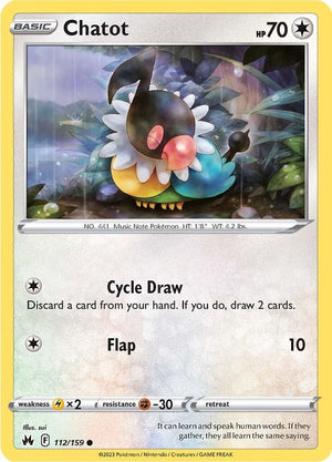 Chatot 112/159 [SWSH: Crown Zenith]