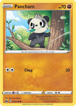 Pancham 072/159 [SWSH: Crown Zenith]