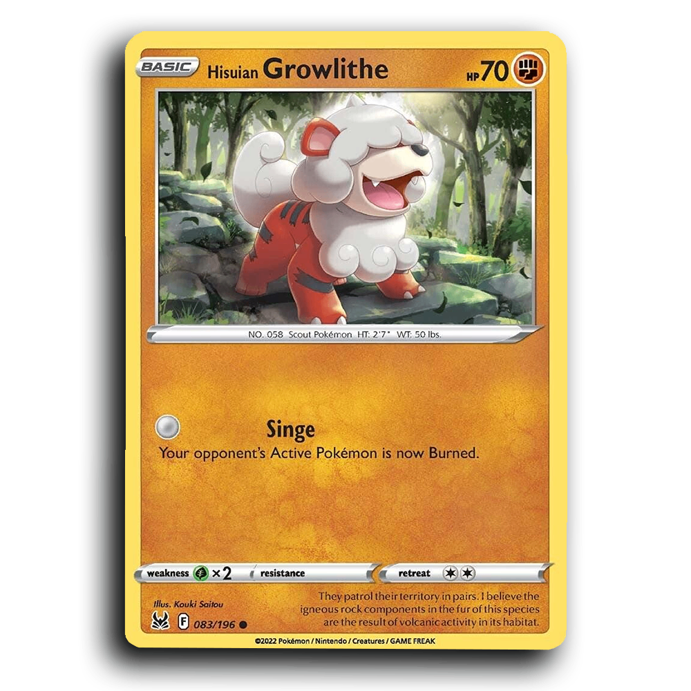 Hisuian Growlithe (083/196) [Lost Origin]