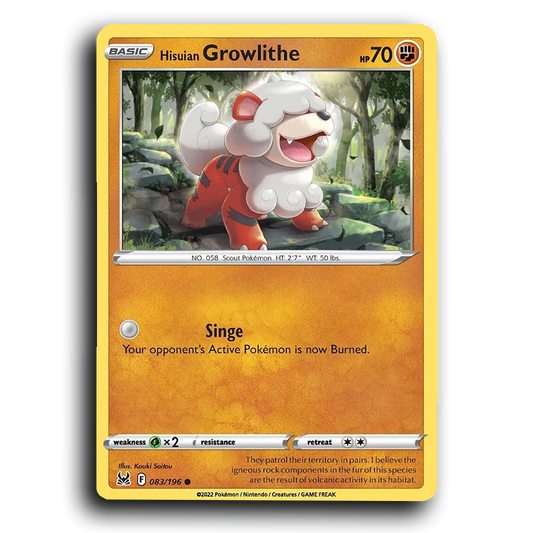 Hisuian Growlithe (083/196) [Lost Origin]
