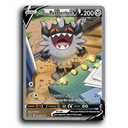 Galarian Perrserker V (184/196) [Lost Origin]