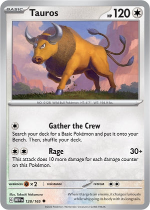 Tauros 128/165 [SV: Scarlet & Violet 151]