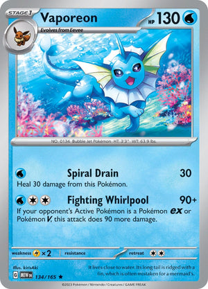 Vaporeon [MEW - 134/165]