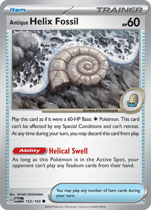 Antique Helix Fossil [MEW - 153/165]