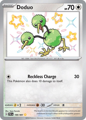 Doduo 199/091 [SV: Paldean Fates]