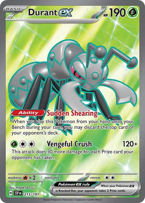 Durant ex - 215/191 [SV08: Surging Sparks]